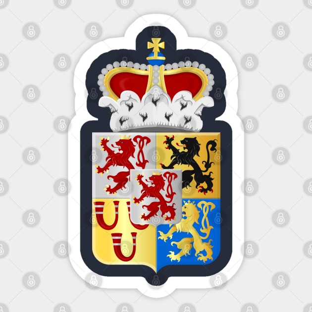 Province of Limburg heraldic shield Sticker by The Dutch Collection